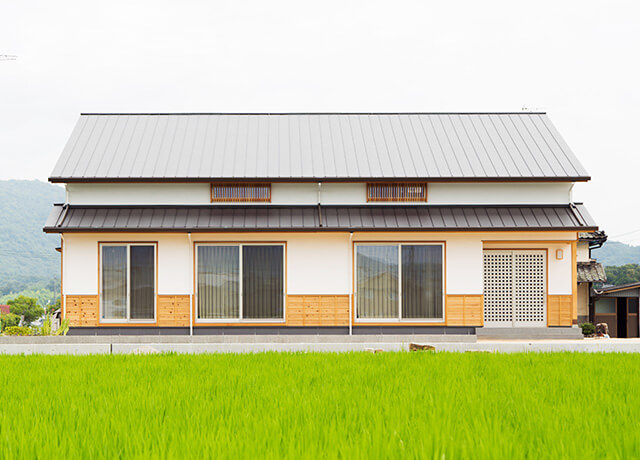 平屋ベースの家